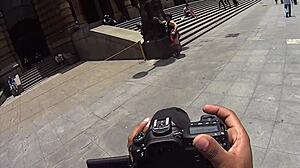 gordinha bbw travels and meets two big black cocks showing city wonders