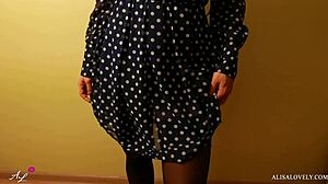 Teen in stockings rides huge cock, wet pussy fucked in POV with cumshot