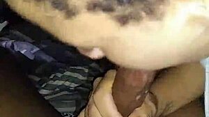 Redbone swallows every drop of nut with sexy flair!