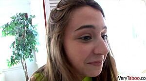 Stepdaddy Can’t Resist Sucking My Teen Tits