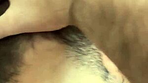 i saw that big-tailed male on the sofa so i made him suck my dick deepthroat style