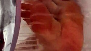 i remove nylon stockings and shower