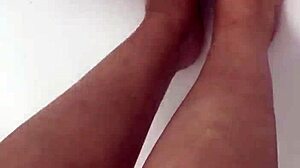 i remove nylon stockings and shower