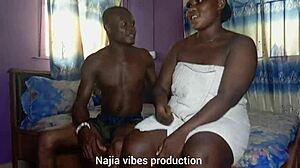 My neighbor's wife drying clothes looks sexy outdoors.