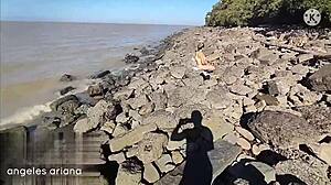 Riverbank Voyeur Films Me, Forces Hard Anal to Get Video Back