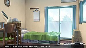 Caught masturbating to step mom's friend in hentai