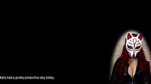 Kate 13 In A Cartoon Game With Cosplay Costumes