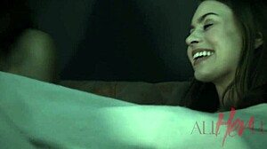 Teen and milf go hardcore with wild tribbing in taboo scene! Unbelievable snowballing!