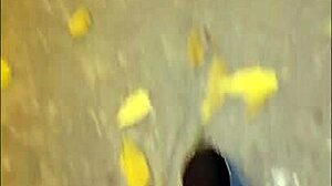 Leather catsuit or pantyhose with miniskirt