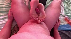 Hot Foot Fucking And Footjob From Wrinkled Soles PAWG Babe!