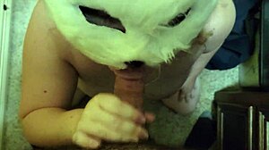 quick closet sex with spanking and cum in mouth