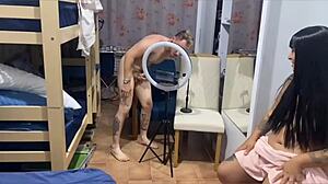 Behind the Scenes: BBW Slut Craves Anal Action After Long Wait