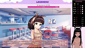 Vtuber Lewdneko Plays Dating Game with Anime Themes