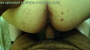 quick closet sex with spanking and cum in mouth