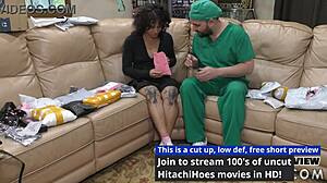 Nicole Luva Left Home Alone By Parents Masturbates On Couch With Hitachi Magic Wand At Hitachihoescom