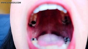 curious about mouth play in this unique fetish clip