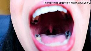 curious about mouth play in this unique fetish clip