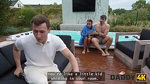 Daddy4k remaja 18+ tinggal pacar buat ngentot ayahnya keras, haus aksi terlarang Eropa!