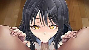 junior blowjob in hentai anime style