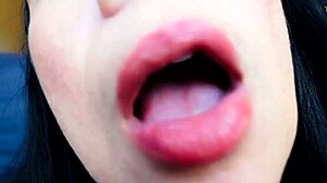 curious about mouth play in this unique fetish clip