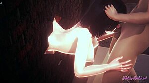 Naruto Hentai 3D: Threesome Hinata Blowjob And Fucked Through Wall Anime Manga Japanese Porn