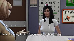 prison school hospital scene in hentai anime