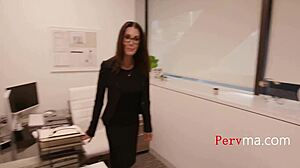 Stepmom anal in office