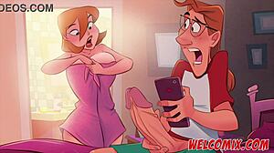 Naughty home animation features intimate moments