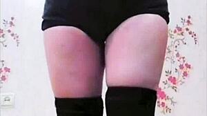 Twerking Big White Ass Crossdresser Sissy