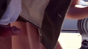 Blonde cutie gets her wet pussy pounded in bathroom