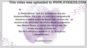 Femdom Gives Jerk Off Instructions for Orgasm