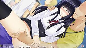 big tits chairperson masturbates with toys outdoors