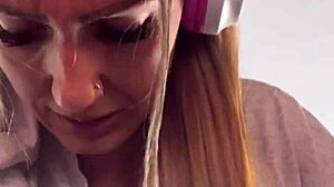 Blonde Gym Babe Feels Heat and Gets Wet in Cardio Session!