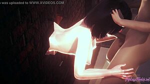Naruto Hentai 3D: Threesome Hinata Blowjob And Fucked Through Wall Anime Manga Japanese Porn
