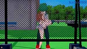 ochako uraraka gets creampie from izuku midoriya