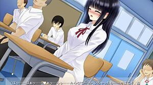 big tits chairperson masturbates with toys outdoors