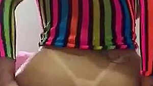 Peruvian Blonde Pornstar Sits Big Ass on Huge Dildo for Anal Masturbation