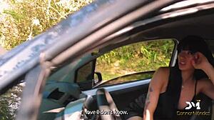 I, as a nympho, fuck my lover and the mechanic publicly