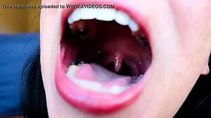 curious about mouth play in this unique fetish clip