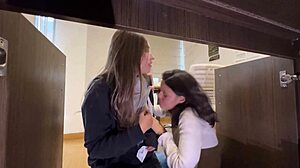 Il kiffe enfin le gros cul de sa blonde femme de ménage penchée en nettoyant