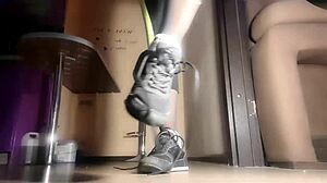 Sweaty feet after intense training session