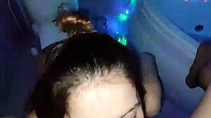 Intense Blowjob And Sex In Bathroom.