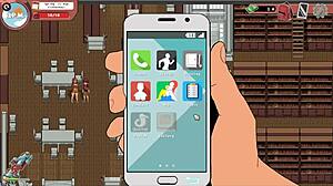 Nerdy girl gives PUBLIC HANDJOB to MONSTER COCK in library