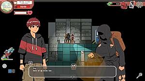 Nerdy girl gives PUBLIC HANDJOB to MONSTER COCK in library