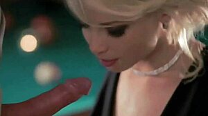 wonderful blowjob fantasy with milf in high definition cfnm style, cumshot and facial