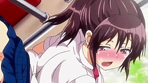 HMV - Wild Sex Train Ride with Tanned Anime Babes Leaves Me Breathless. I Can't Get Enough of This!