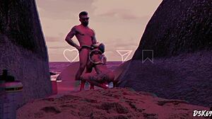 Blonde teen begs for rimjob and cums hard