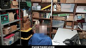 Shoplifting teen begs officer for mercy with hardcore garage pounding. Don’t miss this! 😱