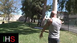 Tall girl in various positions with partner