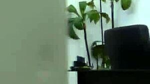 Handcuffed Lingerie Teen Sucks Hard in Office POV with Intense Desire